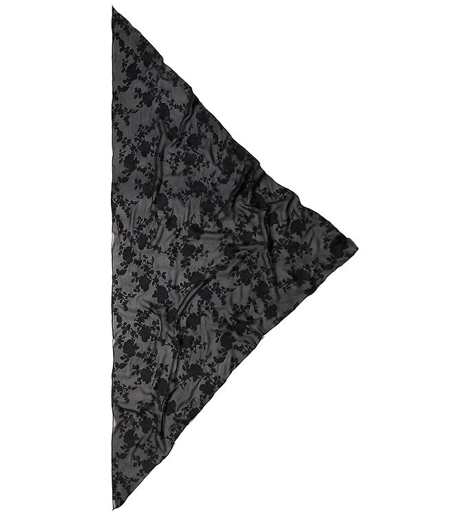Lala Berlin Tørklæde - Viskose - 130x62 cm - Lace Garden Black