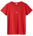 Lala Berlin T-shirt - Hot Orange/Hvid m. Logo