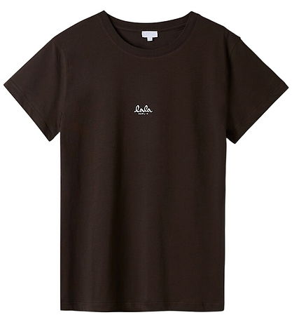 Lala Berlin T-shirt - Brun/Hvid m. Logo