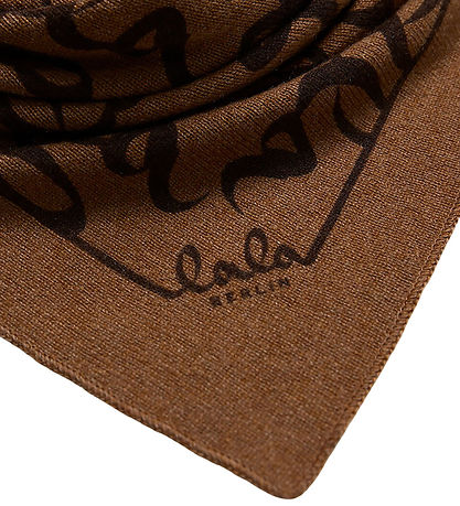 Lala Berlin Tørklæde - Cashmere - Triangle Lalagram M - Tawny