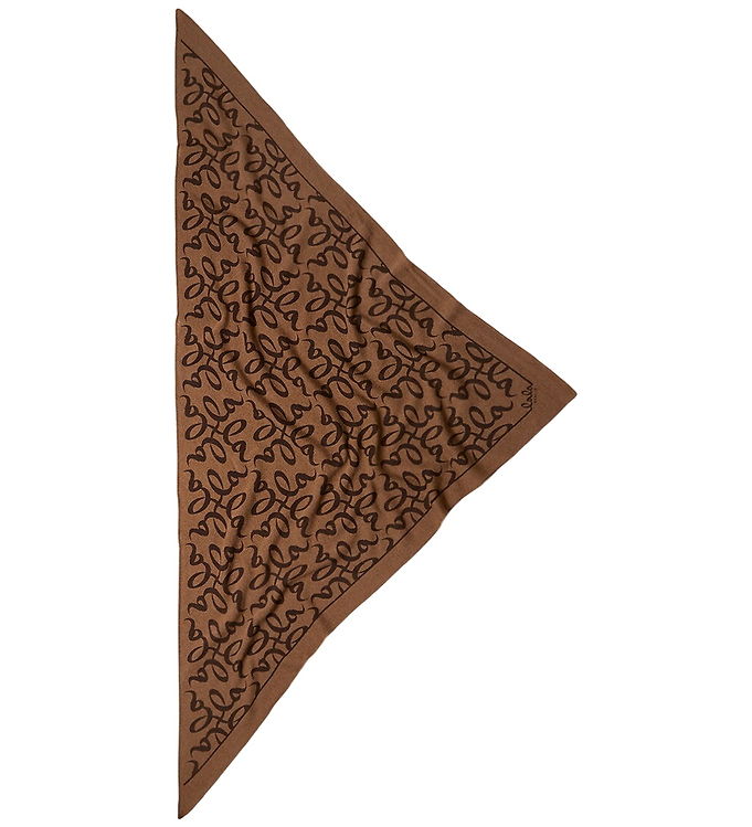 Lala Berlin Tørklæde - 162x85 - Triangle Lalagram M - Tawny
