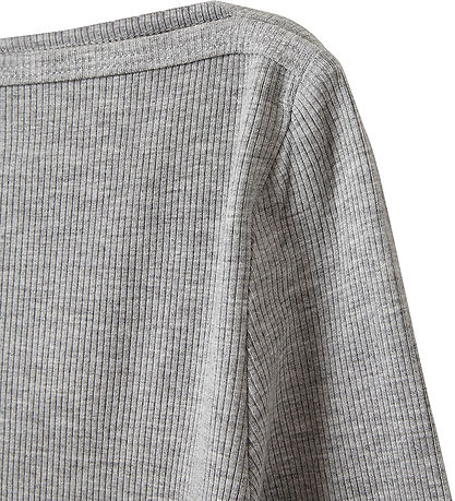 Sofie Schnoor Bluse - Rib - Viskose - GabrielleSY - Grey Melange