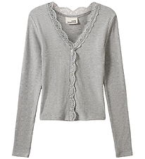 Sofie Schnoor Cardigan - Rib - Viskose - AnyiaSY - Grey Melange