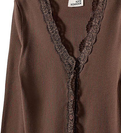 Sofie Schnoor Cardigan - Rib - Viskose - AnyiaSY - Brun