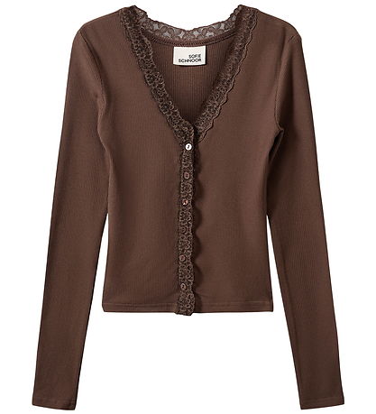 Sofie Schnoor Cardigan - Rib - Viskose - AnyiaSY - Brun