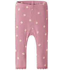 Name It Leggings - Rib - NbfLaurel - Lilas