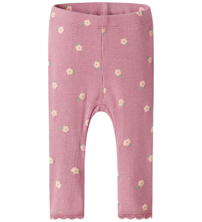 Name It Leggings - Rib - NbfLaurel - Lilas