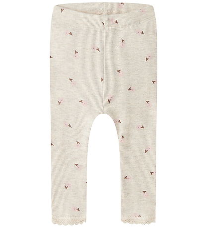 Name It Leggings - Rib - NbfLaurel - Peyote Melange