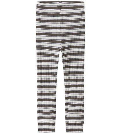 Name It Leggings - Uld - NmmWang - Snow White/MOREL/FOLKSTONE GR