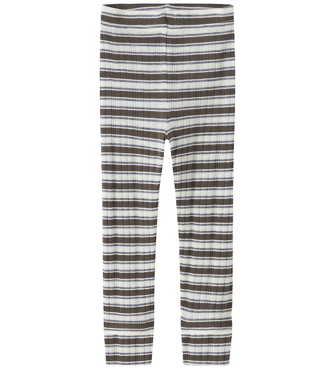 Name It Leggings - Uld - NmmWang - Snow White/MOREL/FOLKSTONE GR