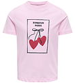 Kids Only T-shirt -KogLila - Pink Lady/bonjour
