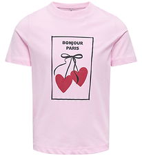 Kids Only T-shirt -KogLila - Pink Lady/bonjour