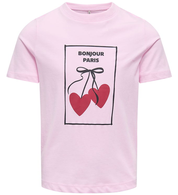 Kids Only T-shirt -KogLila - Pink Lady/bonjour