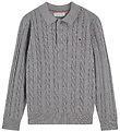 Tommy Hilfiger Bluse - Strik - Gråmeleret
