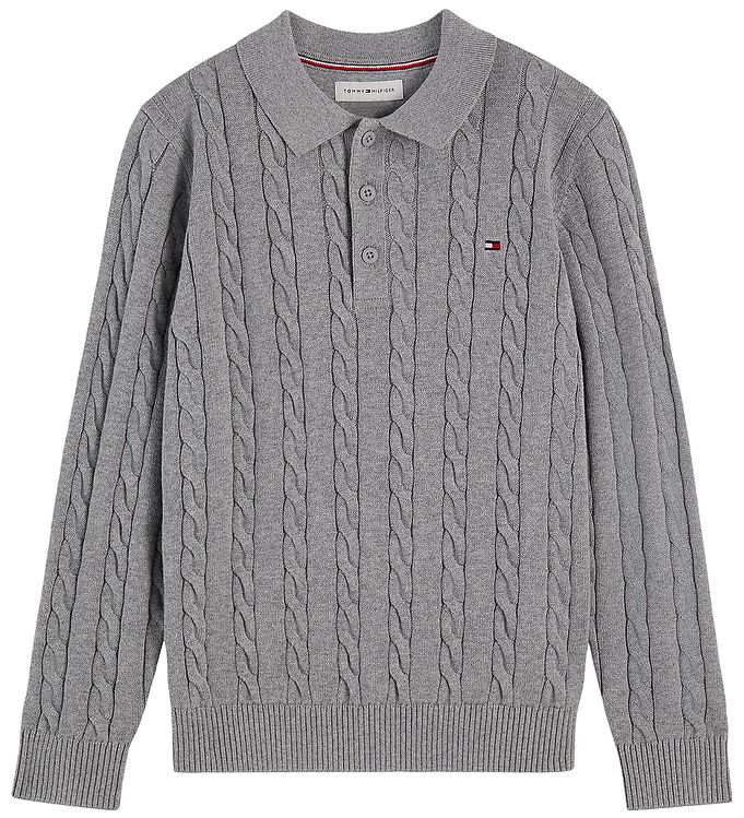 Tommy Hilfiger Bluse - Strik - Gråmeleret