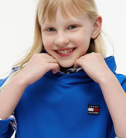 Tommy Hilfiger Hættetrøje - Flag Heritage - Vibrant Blue