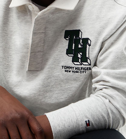 Tommy Hilfiger Polobluse - Light Grey Heather