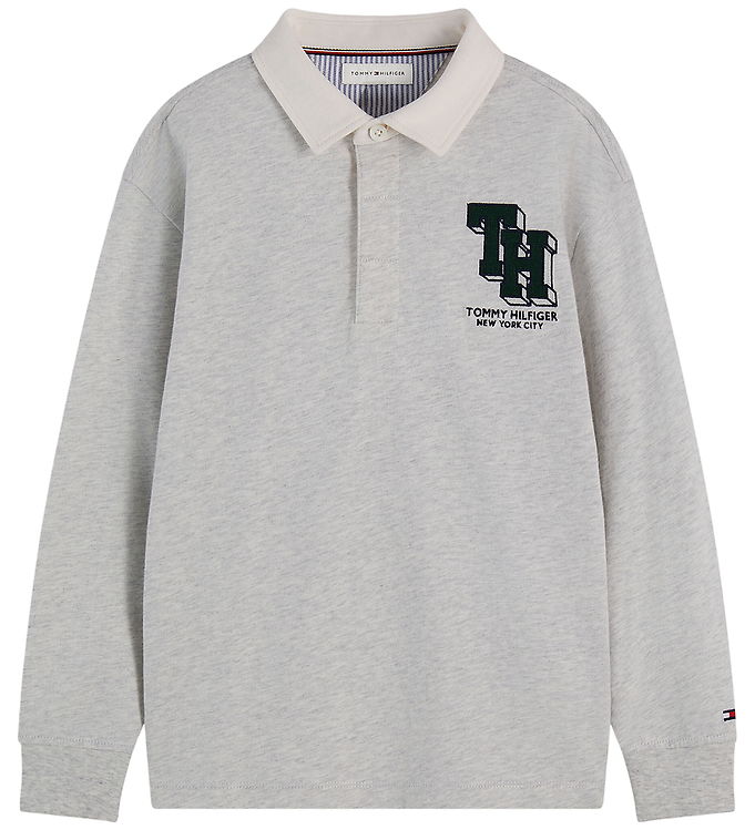Tommy Hilfiger Polobluse - Light Grey Heather