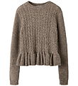 Name It Bluse - Strik - NkfLinda - Taupe Gray