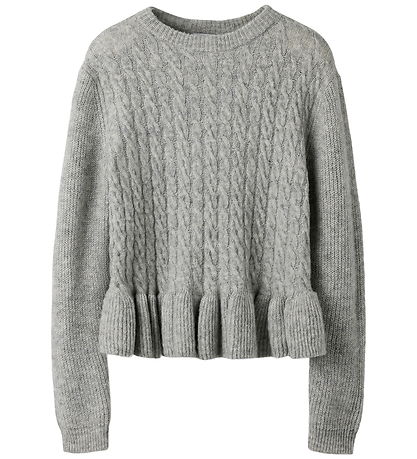 Name It Bluse - Strik - NkfLinda - Grey Melange