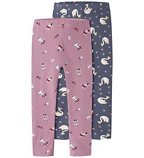 Name It Leggings - NmfVivian - 2Pak - Lilas/Vintage Indigo