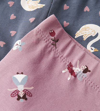 Name It Leggings - NmfVivian - 2Pak - Lilas/Vintage Indigo