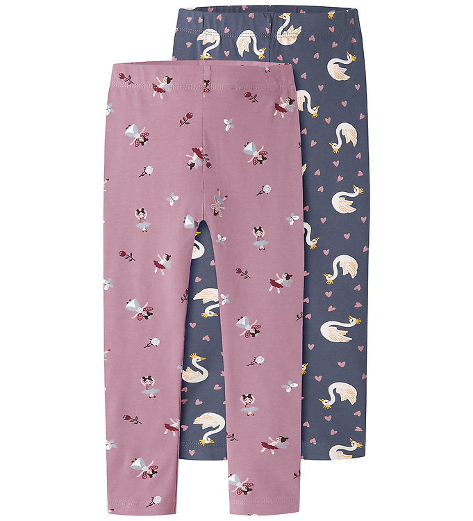 Name It Leggings - NmfVivian - 2Pak - Lilas/Vintage Indigo