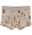 Joha Boxershorts - Uld - Beige m. Træer