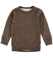 Joha Blouse - Laine - Marron Foncé