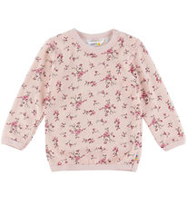 Joha Blouse - Wool - Pink w. Flowers