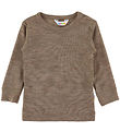 Joha Bluse - Uld/Silke - Brun