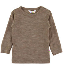Joha Bluse - Uld/Silke - Brun