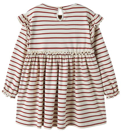 Lil Atelier Kjole - Loose - NmfLimia - Turtledove/Maple Syrup