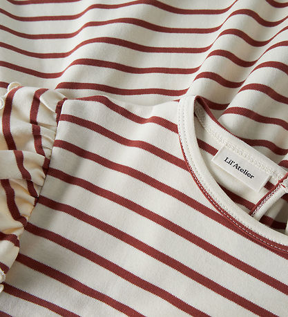 Lil Atelier Kjole - Loose - NmfLimia - Turtledove/Maple Syrup