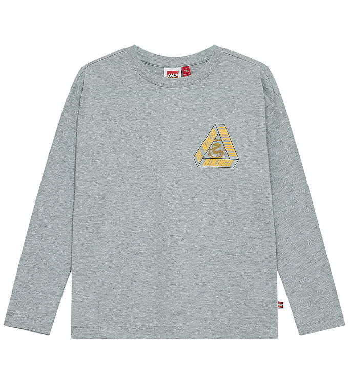 LEGO ® Ninjago Bluse - LWTaj 603 - Gråmeleret m. Print