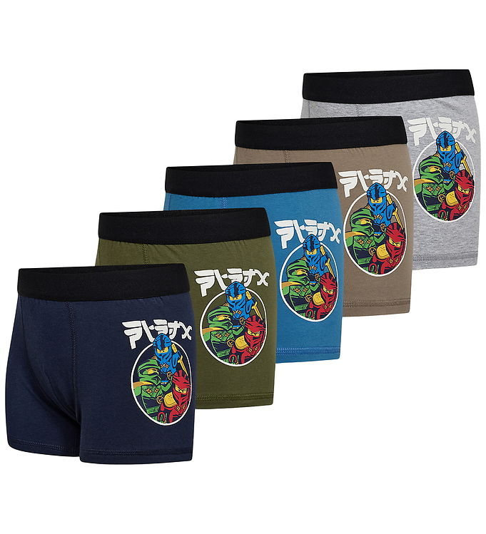 LEGO ® Ninjago Boxershorts - 5-pak - LWAiko 603 - Navy/Armygrøn/B