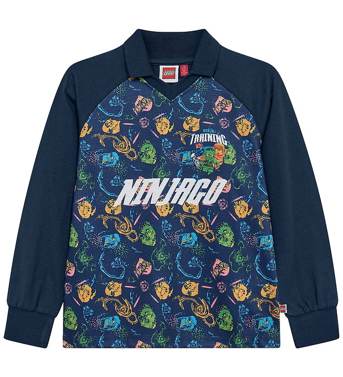 LEGO ® Ninjago Polobluse - LWTaj 606 - Navy m. Print