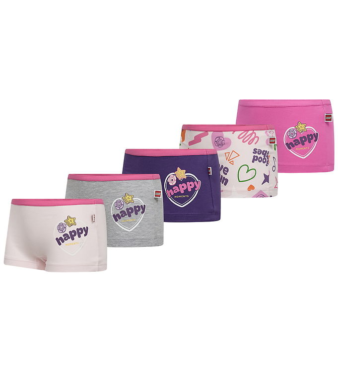 LEGOÂ® Friends Hipsters - 5-pak - LWAyo 601 - Pink/Lyserød/Lilla/
