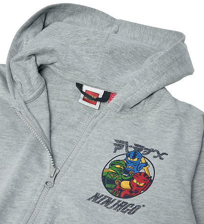 LEGO® Ninjago Hættetrøje - LWSian 601 - Grå