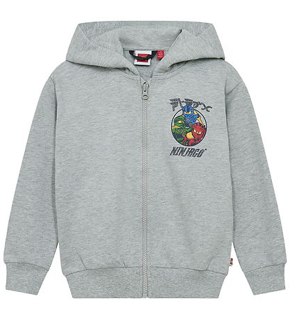 LEGO® Ninjago Hættetrøje - LWSian 601 - Grå