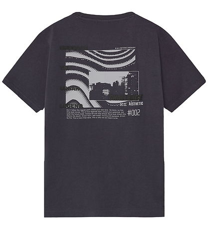 Indian Blue Jeans T-shirt - Loose Fit - Dusty Dark Purple