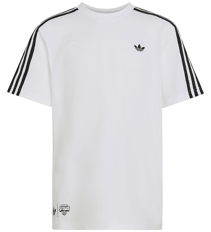 adidas Originals T-shirt - GFX Loose - Hvid m. Brawl Stars