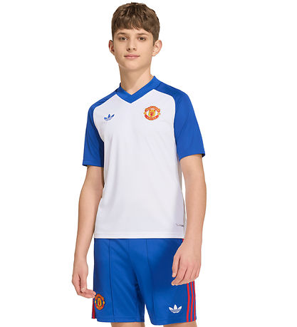 adidas Originals Fodboldtrøje - MUFC A PRESHI Y - White/Royal Bl