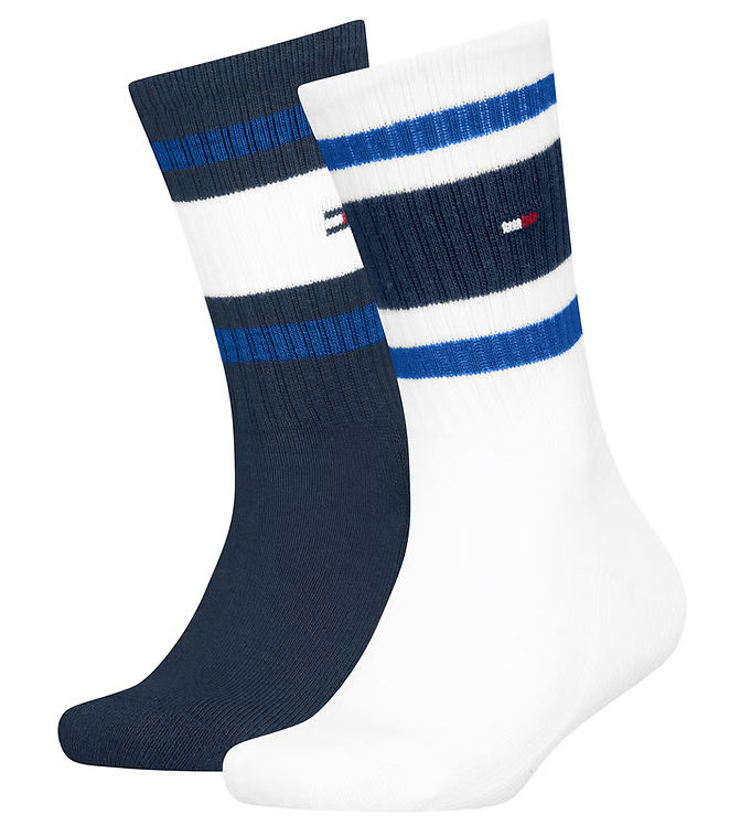 Tommy Hilfiger Strømper - 2-pak - Bright Blue