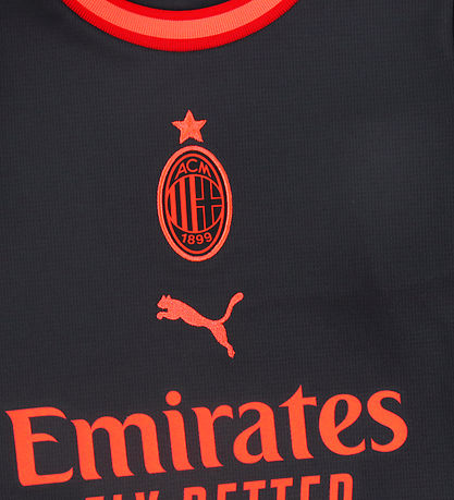 Puma Fodboldtrøje - ACM Third Jersey Replica Jr - Flat Dark Gray