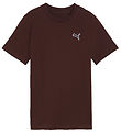Puma T-shirt - CLS Badge Cat - Chocolate Fondue