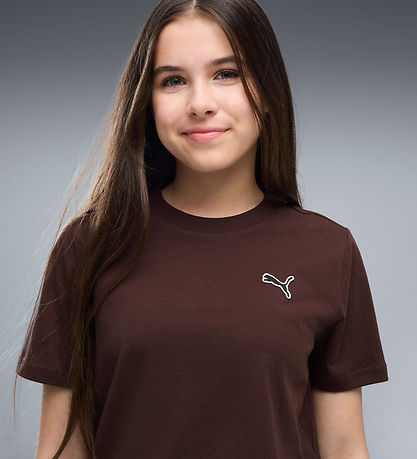 Puma T-shirt - CLS Badge Cat - Chocolate Fondue