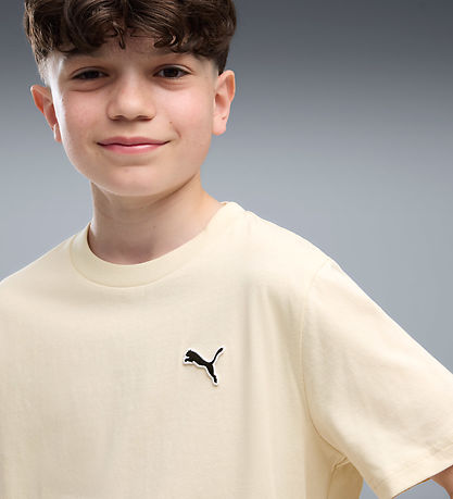 Puma T-shirt - CLS Badge Cat - Alpine Snow
