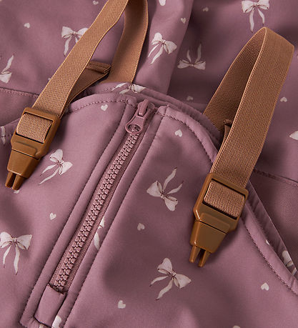 Name It Softshellbukser m. Fleece/Seler - NmfAlfa - Wistful Mauv
