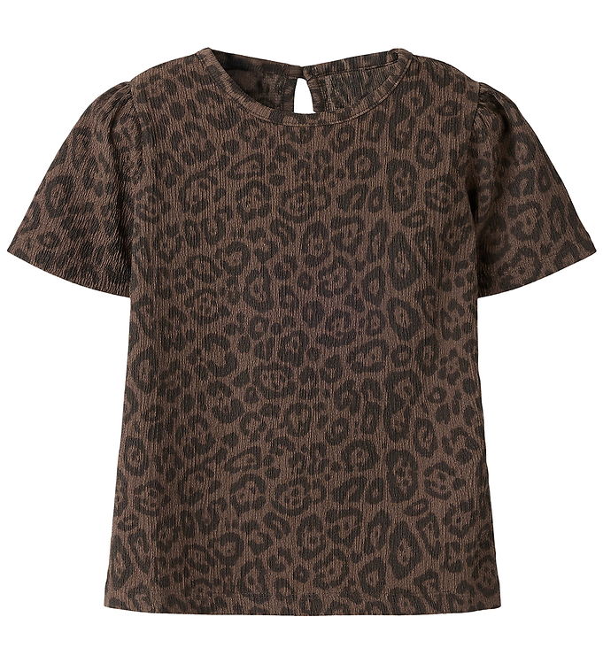 Name It T-shirt - NmfLinna - Chocolate Brown